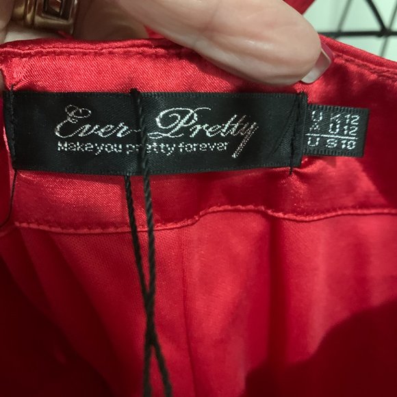 Ever Pretty Red One Shoulder Formal Gown - Picture 4 of 5